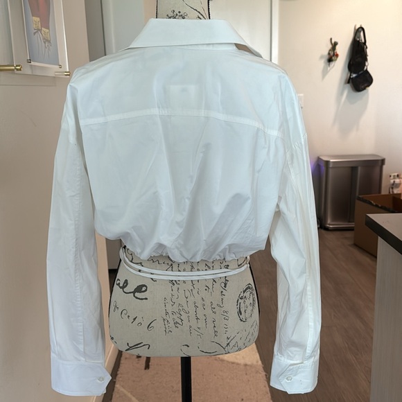 A.L.C. Corbin Cotton Top white blouse size 10 NWT - Picture 2 of 5